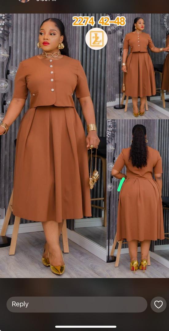 Beautiful Turkey made skirt and blouse, Available sizes 44.46.50